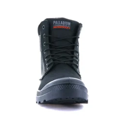Discount Buty Palladium PAMPA SC WPN U-S skórzane czarny 77235-010 Wodoodporne Damskie Trapery|Trapery