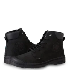 New Buty Palladium PAMPA SP20 CUFF LEATHER skórzane czarny77891-008 WATERPROOF Damskie Trampki|Trampki