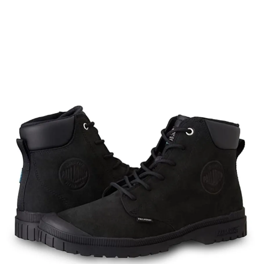 New Buty Palladium PAMPA SP20 CUFF LEATHER skórzane czarny77891-008 WATERPROOF Damskie Trampki|Trampki