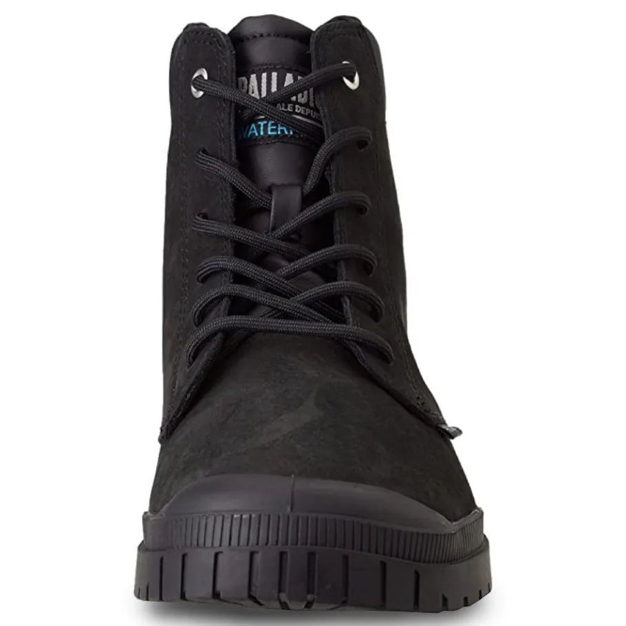 New Buty Palladium PAMPA SP20 CUFF LEATHER skórzane czarny77891-008 WATERPROOF Damskie Trampki|Trampki