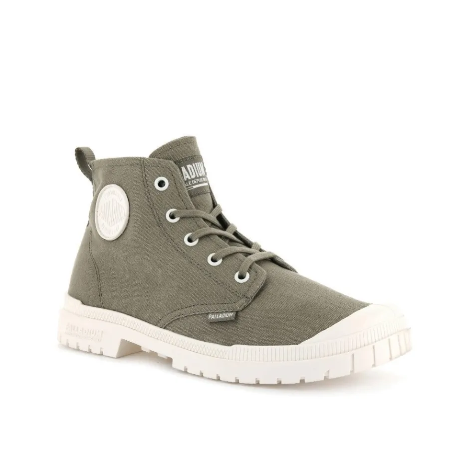 Sale Buty Palladium PAMPA SP20 HI CANVAS zielony 76838-258 Damskie Vegan|Vegan