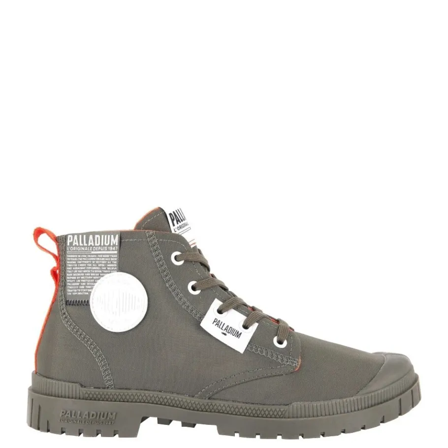 Hot Buty Palladium PAMPA SP20 OVERLAB zielony 77371-325 Męskie Trampki