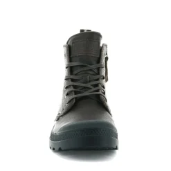 Sale Buty Palladium PAMPA ZIP LEATHER ESS skórzane brązowy 76888-248 Damskie Trampki|Trampki