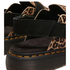 Sale Buty z odkrytą piętą Dr. Martens JORGE II Light Tan+Black Mini Leopard Spot Hair On+EH Suede 41088200 Damskie Klapki|Klapki