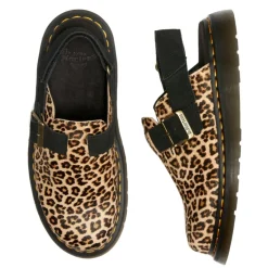 Sale Buty z odkrytą piętą Dr. Martens JORGE II Light Tan+Black Mini Leopard Spot Hair On+EH Suede 41088200 Damskie Klapki|Klapki