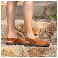 Hot Buty z odkrytą piętą El Naturalista N5871 ARENISCA skórzane różowy Damskie Półbuty
