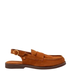 Outlet Buty z odkrytą piętą El Naturalista N5872 ARENISCA skórzane brązowy Damskie Półbuty