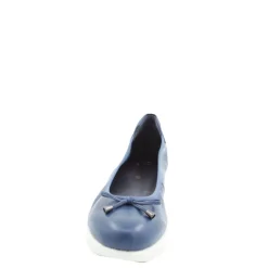 Online Czółenka damskie Flex&Go SAVER SHOES skórzane niebieski Damskie Czółenka|Balerinki