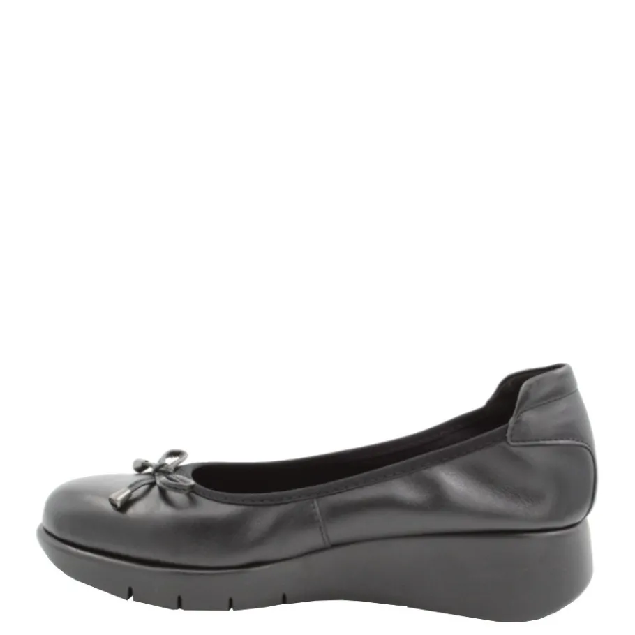 Clearance Czółenka damskie Flex&Go SAVER SHOES skórzane czarny Damskie Czółenka|Balerinki