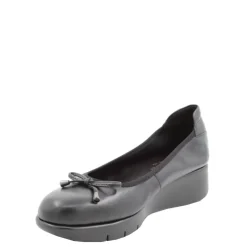 Clearance Czółenka damskie Flex&Go SAVER SHOES skórzane czarny Damskie Czółenka|Balerinki