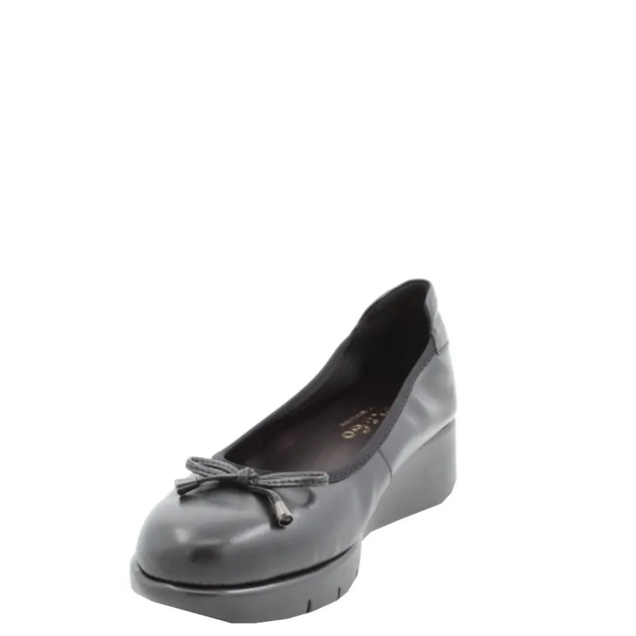 Clearance Czółenka damskie Flex&Go SAVER SHOES skórzane czarny Damskie Czółenka|Balerinki