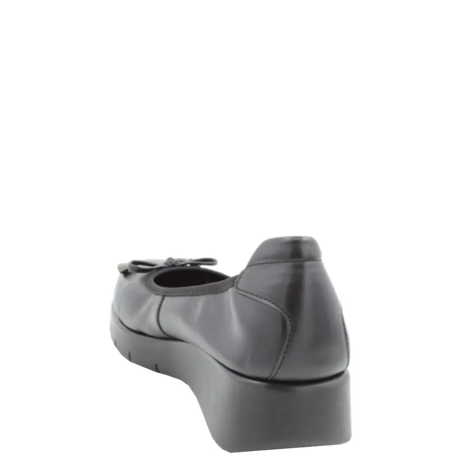 Clearance Czółenka damskie Flex&Go SAVER SHOES skórzane czarny Damskie Czółenka|Balerinki