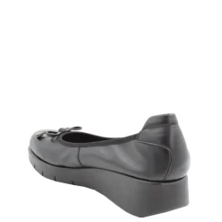 Clearance Czółenka damskie Flex&Go SAVER SHOES skórzane czarny Damskie Czółenka|Balerinki
