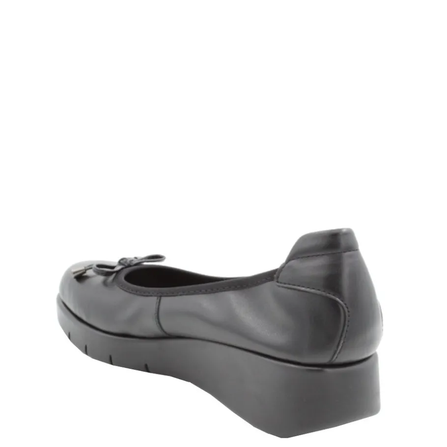 Clearance Czółenka damskie Flex&Go SAVER SHOES skórzane czarny Damskie Czółenka|Balerinki