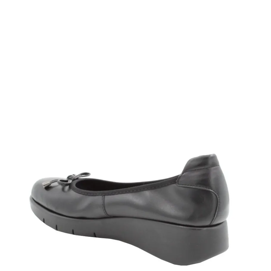 Clearance Czółenka damskie Flex&Go SAVER SHOES skórzane czarny Damskie Czółenka|Balerinki