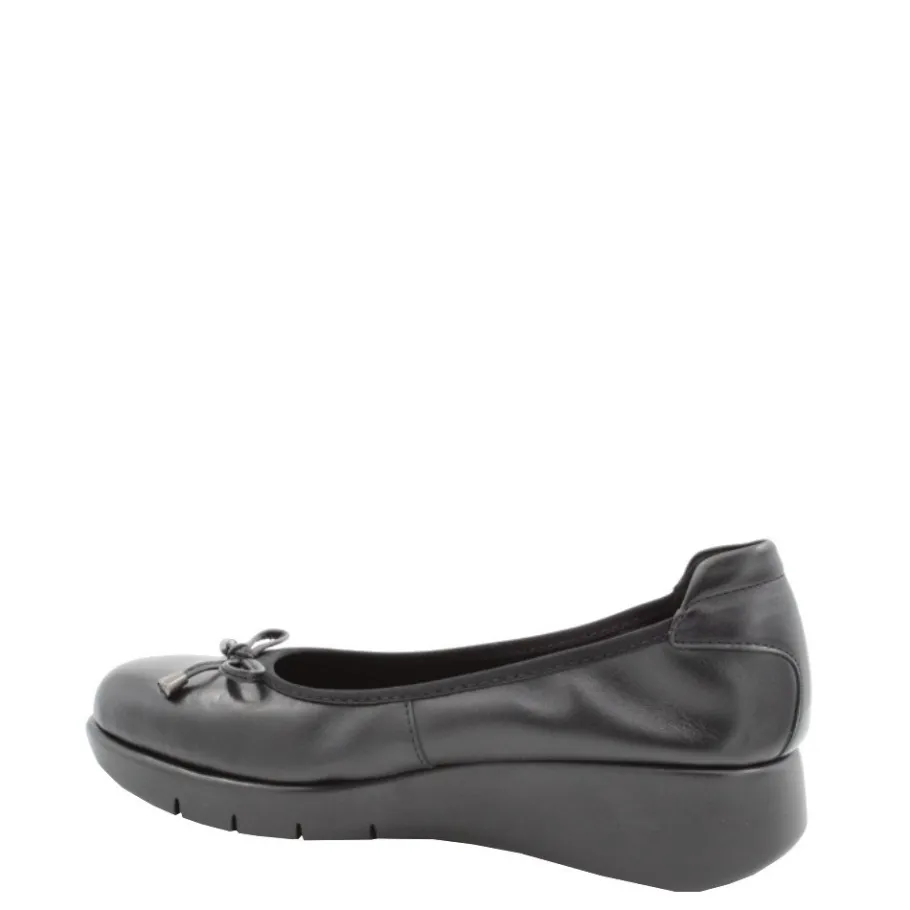 Clearance Czółenka damskie Flex&Go SAVER SHOES skórzane czarny Damskie Czółenka|Balerinki