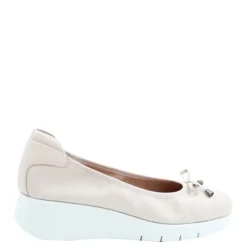 Sale Czółenka damskie Flex&Go SAVER SHOES skórzane beżowy Damskie Czółenka|Balerinki