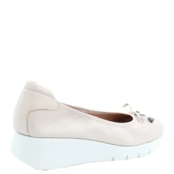 Sale Czółenka damskie Flex&Go SAVER SHOES skórzane beżowy Damskie Czółenka|Balerinki