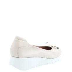 Sale Czółenka damskie Flex&Go SAVER SHOES skórzane beżowy Damskie Czółenka|Balerinki