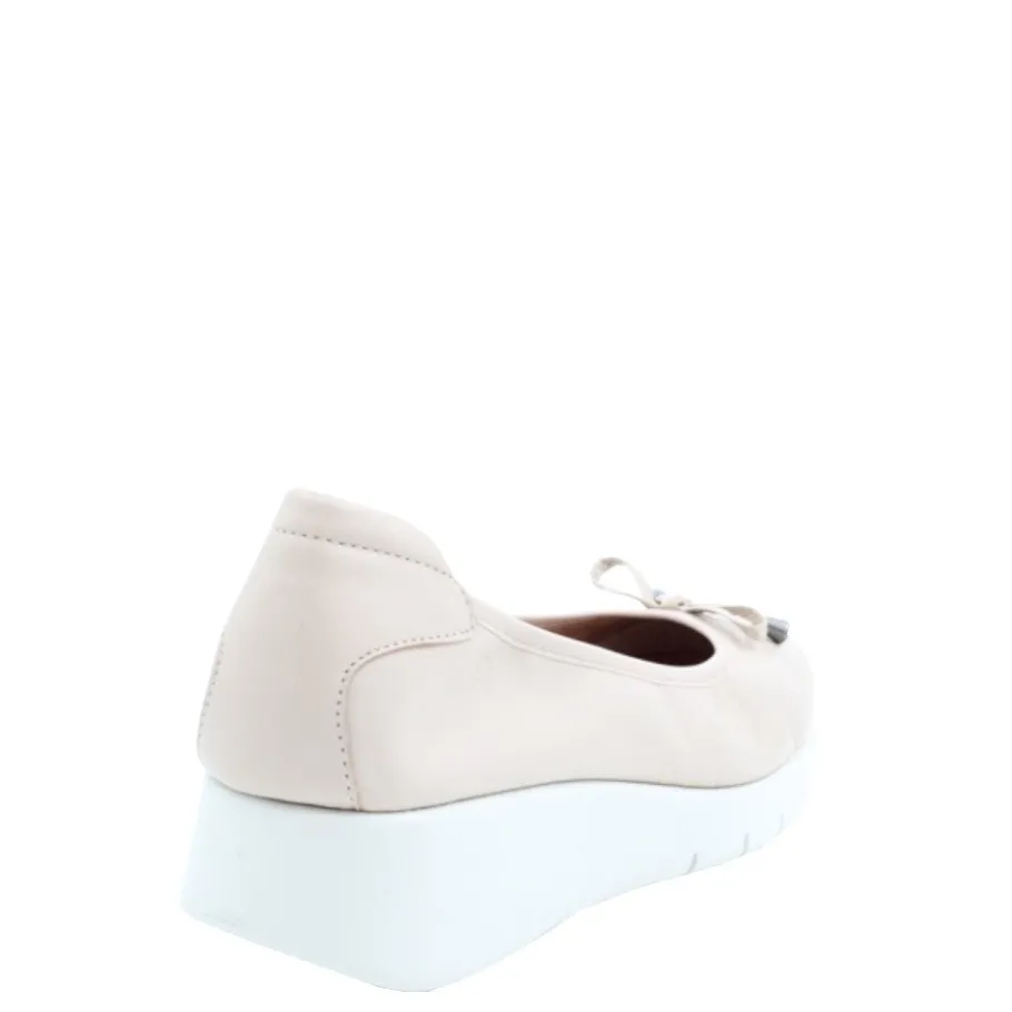 Sale Czółenka damskie Flex&Go SAVER SHOES skórzane beżowy Damskie Czółenka|Balerinki