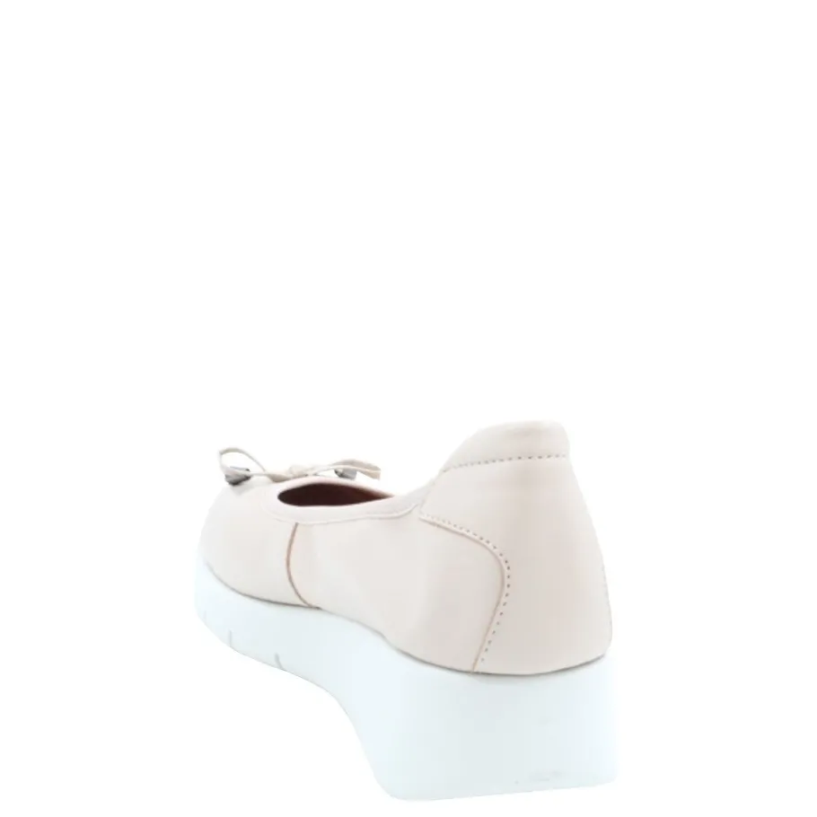 Sale Czółenka damskie Flex&Go SAVER SHOES skórzane beżowy Damskie Czółenka|Balerinki