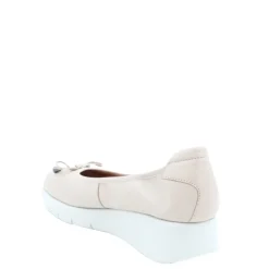 Sale Czółenka damskie Flex&Go SAVER SHOES skórzane beżowy Damskie Czółenka|Balerinki
