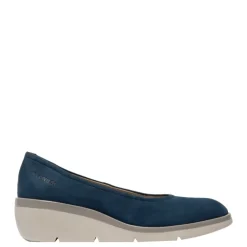 Outlet Czółenka damskie Fly London NUMA 570 skórzane niebieski P601570006 Damskie Czółenka