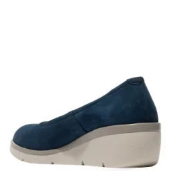 Outlet Czółenka damskie Fly London NUMA 570 skórzane niebieski P601570006 Damskie Czółenka