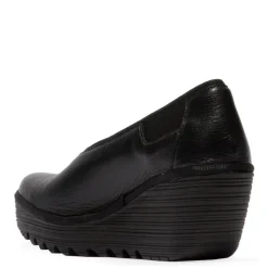 Online Czółenka damskie Fly London YOZA skórzane czarny P501438006 Damskie Czółenka
