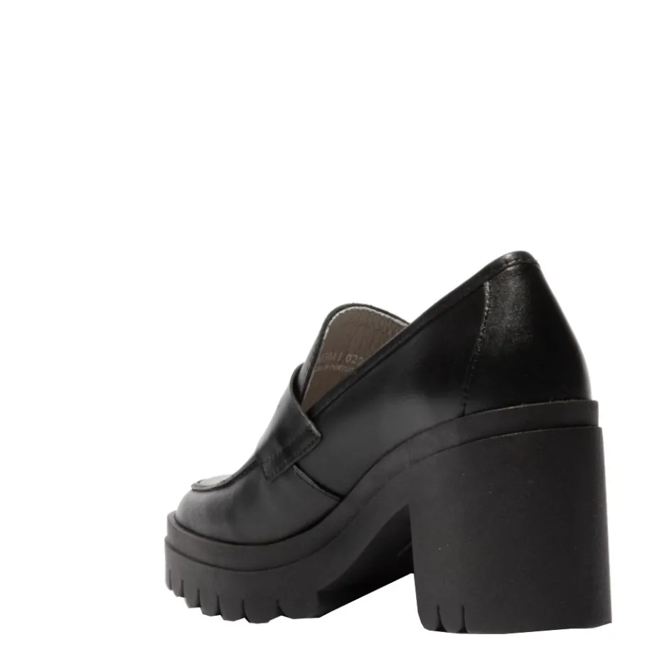 Outlet Czółenka damskie Fly London TOKY 803 skórzane czarny P144803011 Damskie Czółenka|Półbuty