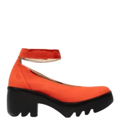 Discount Czółenka damskie Fly London TIRY 497 skórzane czerwony P501497001 Damskie Czółenka