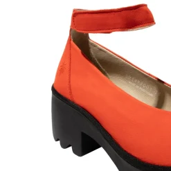 Discount Czółenka damskie Fly London TIRY 497 skórzane czerwony P501497001 Damskie Czółenka