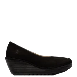 Clearance Czółenka damskie Fly London YEIF 566 skórzane czarny P501566001 Damskie Czółenka