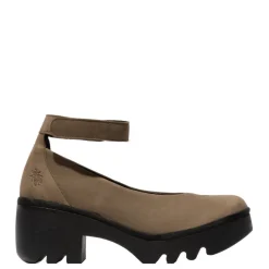 Best Czółenka damskie Fly London TIRY 497 skórzane zielony P501497004 Damskie Czółenka|Półbuty