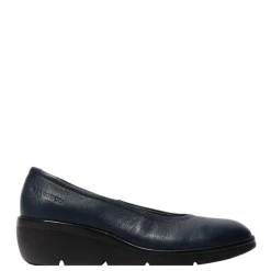 Discount Czółenka damskie Fly London NUMA 570 skórzane niebieski P601570008 Damskie Czółenka