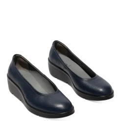 Discount Czółenka damskie Fly London NUMA 570 skórzane niebieski P601570008 Damskie Czółenka