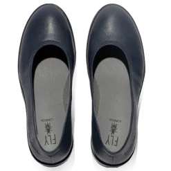 Discount Czółenka damskie Fly London NUMA 570 skórzane niebieski P601570008 Damskie Czółenka