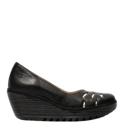 Best Czółenka damskie Fly London YUBI 480 skórzane czarny P501480000 Damskie Półbuty
