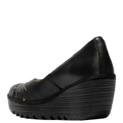 Best Czółenka damskie Fly London YUBI 480 skórzane czarny P501480000 Damskie Półbuty