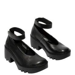 Online Czółenka damskie Fly London TIRY 497 skórzane czarny P501497000 Damskie Czółenka