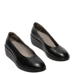 Outlet Czółenka damskie Fly London NUMA 570 skórzane czarny P601570004 Damskie Czółenka|Półbuty