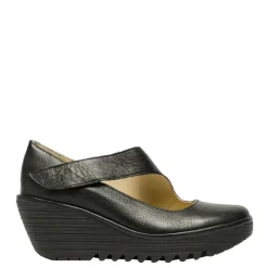 Czółenka damskie Fly London YASI 682 skórzane czarny P500682000 Damskie Czółenka