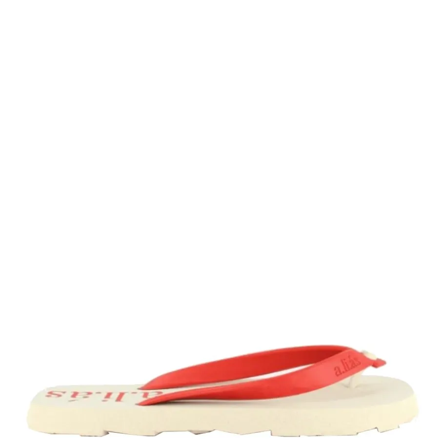 Sale Klapki Alias Flos Offwhite Paprika 2008001 Damskie Klapki