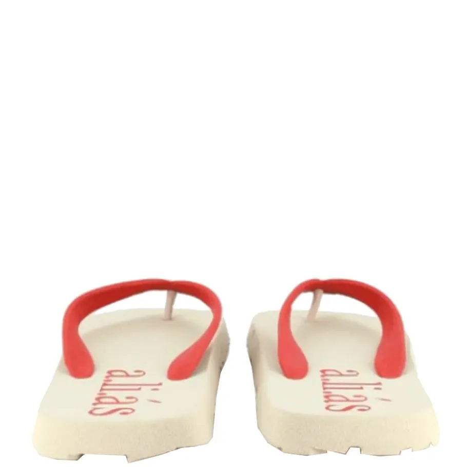 Sale Klapki Alias Flos Offwhite Paprika 2008001 Damskie Klapki
