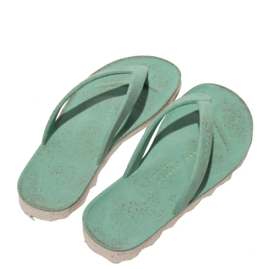 Clearance Klapki damskie Asportuguesas EARTH L zielony P018289009 Damskie Klapki
