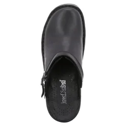 Hot Klapki damskie Josef Seibel BETSY skórzane czarny 95920 23 600 Damskie Klapki
