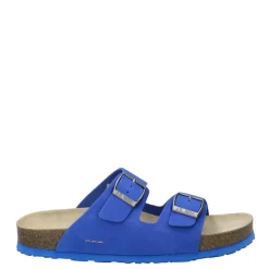 Outlet Klapki damskie Josef Seibel HERMINE 01 skórzane niebieski 64301 10 510 Damskie Sandały
