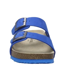 Outlet Klapki damskie Josef Seibel HERMINE 01 skórzane niebieski 64301 10 510 Damskie Sandały