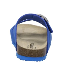 Outlet Klapki damskie Josef Seibel HERMINE 01 skórzane niebieski 64301 10 510 Damskie Sandały