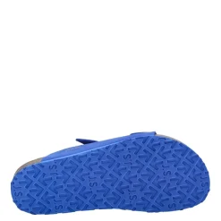 Outlet Klapki damskie Josef Seibel HERMINE 01 skórzane niebieski 64301 10 510 Damskie Sandały